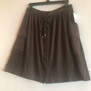 Calvin Klein Brown Skirt NEW
